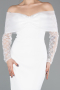 Partykleid Midi Weiß ABK2533