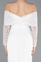 Partykleid Midi Weiß ABK2533