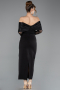Partykleid Midi Schwarz ABK2533