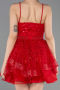 Abendkleid Kurz Rot ABK2435