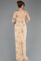 Abendkleid Lang Schuppig Gold ABU5713