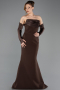 Braun Abendkleid Lang ABU4398