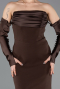Braun Abendkleid Lang ABU4398