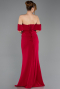 Fuchsie dunkel Standesamtkleid Lang ABU5559