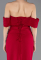 Fuchsie dunkel Standesamtkleid Lang ABU5559