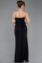 Abendkleid Lang Spitze Schwarz ABU5700