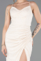 Abschlusskleid Lang Spitze Beige ABU5719
