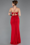 Abschlusskleid Lang Spitze Rot ABU5719
