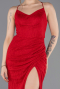 Abschlusskleid Lang Spitze Rot ABU5719