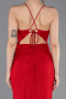 Abschlusskleid Lang Spitze Rot ABU5719