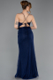 Abschlusskleid Lang Spitze Marineblau ABU5719