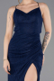 Abschlusskleid Lang Spitze Marineblau ABU5719