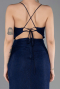 Abschlusskleid Lang Spitze Marineblau ABU5719