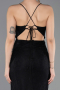 Abschlusskleid Lang Spitze Schwarz ABU5719
