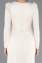 Abendkleid Lang Spitze Beige ABU5720