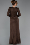 Abendkleid Lang Spitze Braun ABU5720