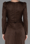 Abendkleid Lang Spitze Braun ABU5720