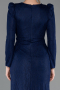 Abendkleid Lang Spitze Marineblau ABU5720