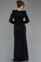 Abendkleid Lang Spitze Schwarz ABU5720