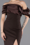 Braun Abendkleid Lang ABU4024