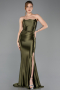 Abschlusskleid Lang Khaki ABU5707