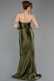 Abschlusskleid Lang Khaki ABU5707