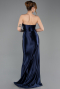 Abschlusskleid Lang Marineblau ABU5707