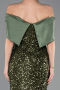 Abendkleid Lang Khaki ABU5711