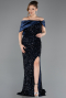 Abendkleid Lang Marineblau ABU5711