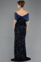 Abendkleid Lang Marineblau ABU5711