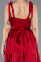 Abschlusskleid Kurz Satin Weinrot ABK2536