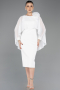 Partykleid Midi Weiß ABK2382
