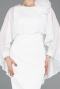 Partykleid Midi Weiß ABK2382
