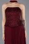 Abendkleid Lang Chiffon Weinrot ABU5715