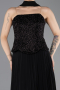 Abendkleid Lang Chiffon Schwarz ABU5715