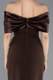 Braun Standesamtkleid Lang ABU5352