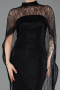 Abendkleid Lang Spitze Schwarz ABU5739