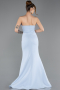 Abendkleid Lang Eisblau ABU5747