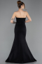 Abendkleid Lang Schwarz ABU5747