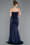 Abschlusskleid Lang Marineblau ABU5746