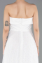 Abendkleid Midi Spitze Weiß ABK2538