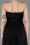 Abendkleid Midi Spitze Schwarz ABK2538