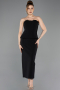 Partykleid Midi Schwarz ABK2539