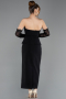 Partykleid Midi Schwarz ABK2539