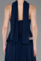 Abendkleid Lang Chiffon Marineblau ABU5759