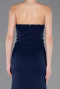 Marineblau Abendkleid Lang ABU5747