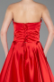 Abendkleid Lang Satin Rot ABU5767