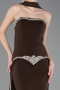 Abendkleid Lang Braun ABU5769