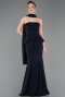 Standesamtkleid Lang Marineblau ABU5774
