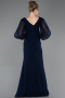 Abendkleid Lang Marineblau ABU5779